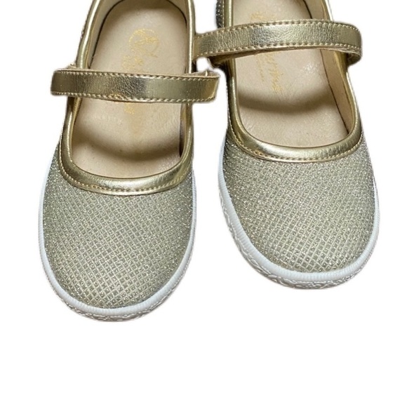 Naturino Gold Sparkle Pavia Mary Janes - Size EU24/US7 - Picture 5 of 7